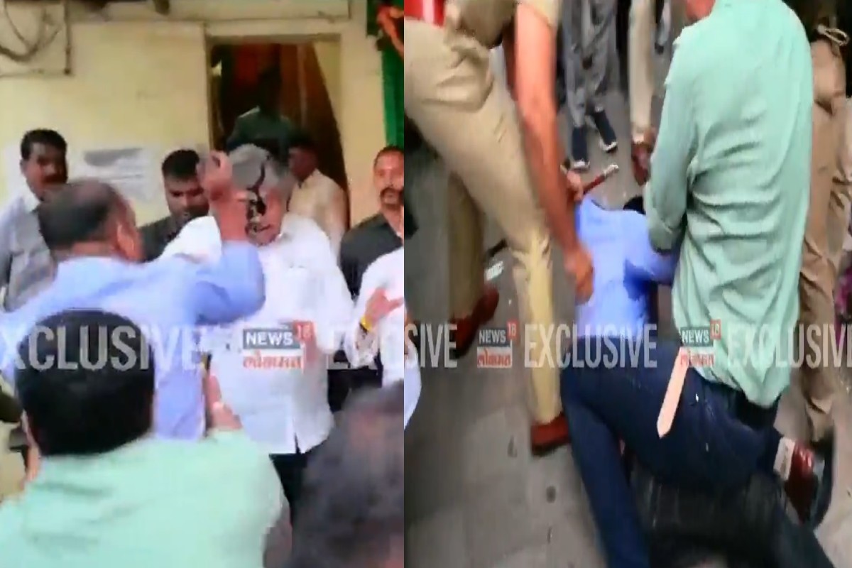 पिंपरी चिंचवडमध्ये शनिवारी संध्याकाळी समता सैनिक दलाच्या कार्यकर्त्यांनी चंद्रकांत पाटील यांच्यावर शाईफेक केली होती