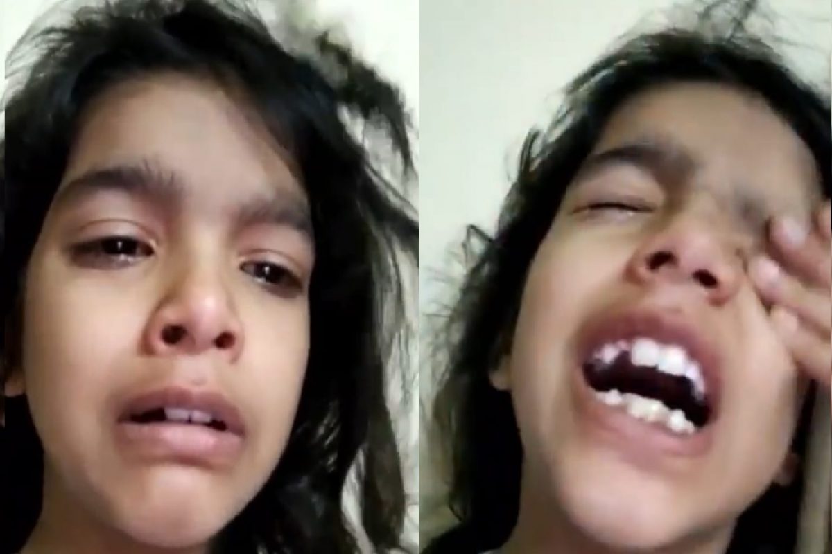 रडत रडत मुलीने शेअर केला व्हिडीओ कारण...