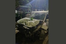 चारचाकी चालकाचं नियंत्रण सुटलं, चंद्रपुरात दोघांना उडवलं; भयानक VIDEO