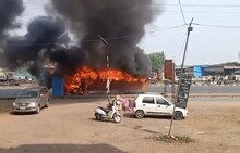 नाशिकमध्ये एसटी बसचा थरारक अपघातात 5 जणांना चिरडलं, घटनेचा Live Video