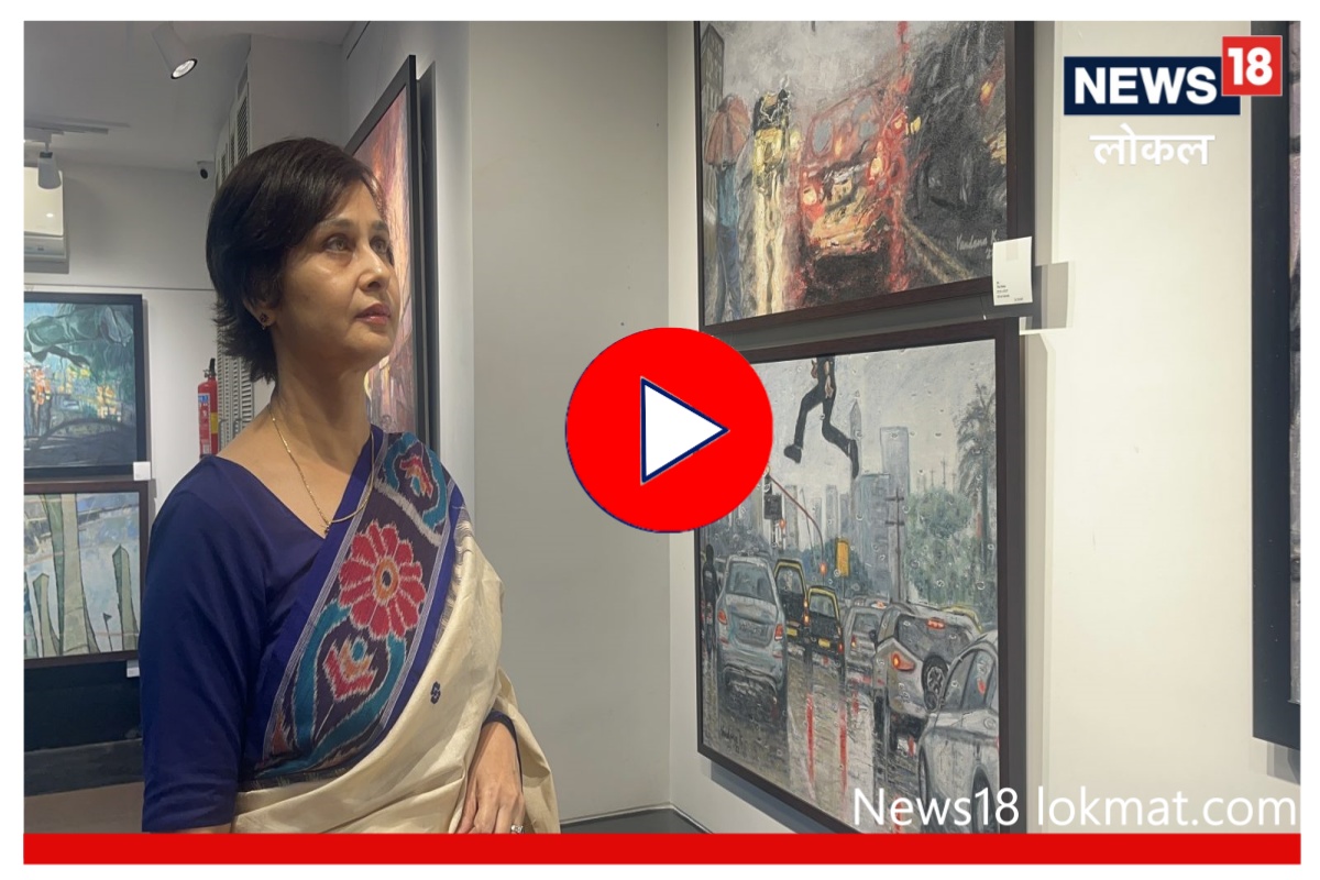 Mumbai : IAS अधिकाऱ्यानं एकलव्यासारखी केली चित्रकलेची साधना, पाहा Video