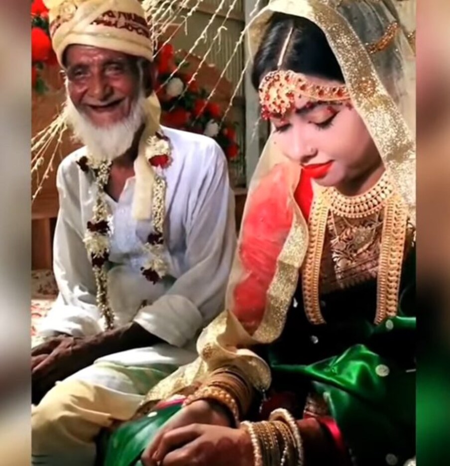 psycho_biihari नावाच्या इंस्टाग्राम पेजवर वृद्ध व्यक्ती आणि तरुण मुलीच्या लग्नाचा व्हिडिओ शेअर करण्यात आला होता. या पोस्टवर यूजर्सनी खूप मजेदार कमेंट्स केल्या होत्या. (स्क्रीन ग्रॅब/सायको_बिहारी)