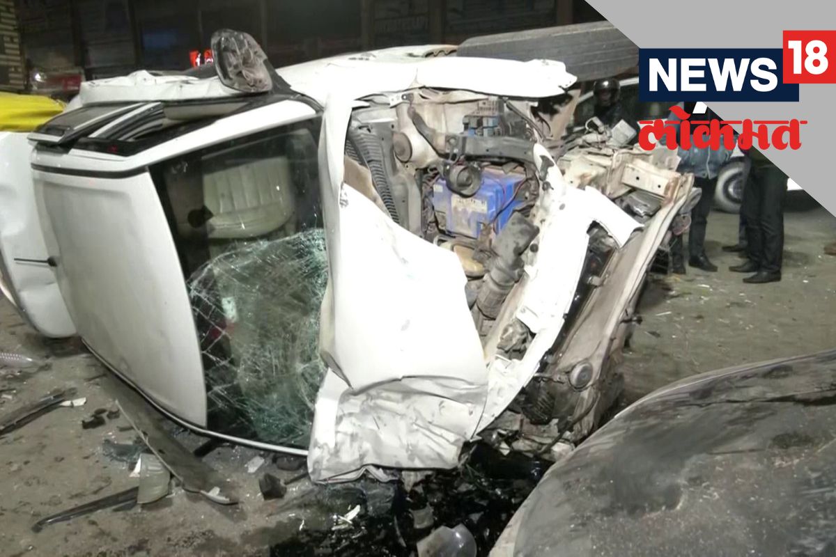 भीषण अपघात! पोलीस अधिकाऱ्याने 6 वाहनांना उडवलं; दारूच्या नशेत असल्याचा संशय