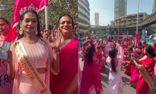 तृतीयपंथीयांनी 'पिंक रॅली'मधून दिला सामाजिक संदेश, पाहा Photos