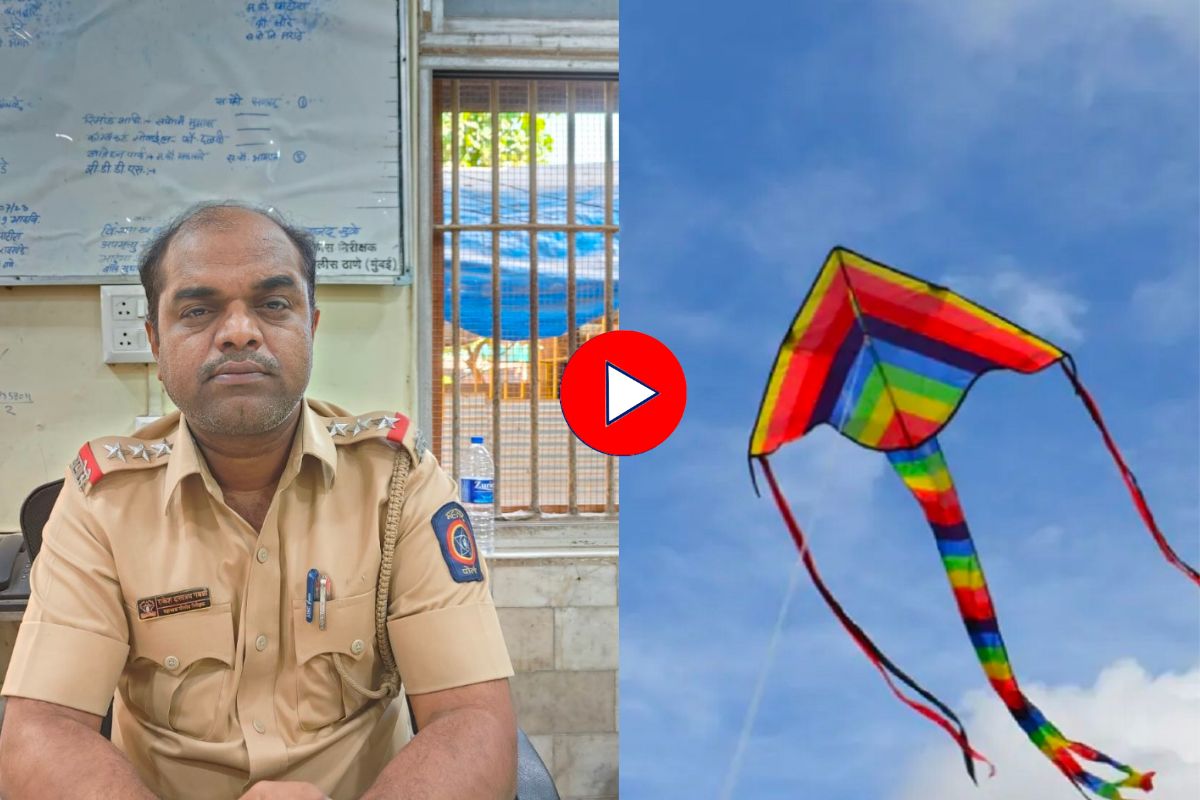 Video: नायलॉन मांजा गळ्यात अडकला आणि...पोलीस अधिकाऱ्यानं सांगितला थरारक अनुभव