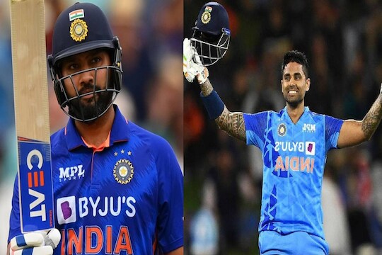 IND VS SL : सूर्यकुमारने राजकोटच्या मैदानावर तोडला रोहित शर्माचा रेकॉर्ड
