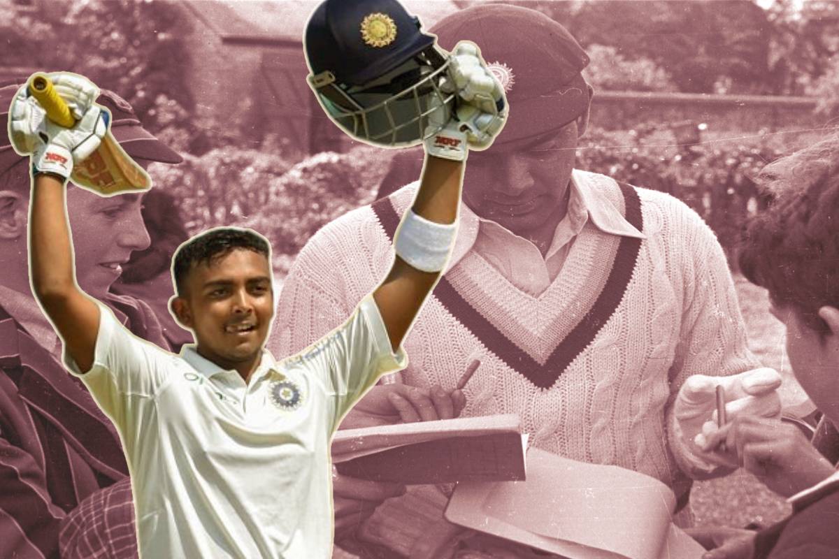 पृथ्वी शॉचं तिहेरी शतक, पण अजूनही मोडू शकला नाही निंबाळकरांचा 74 वर्षे जुना रेकॉर्ड