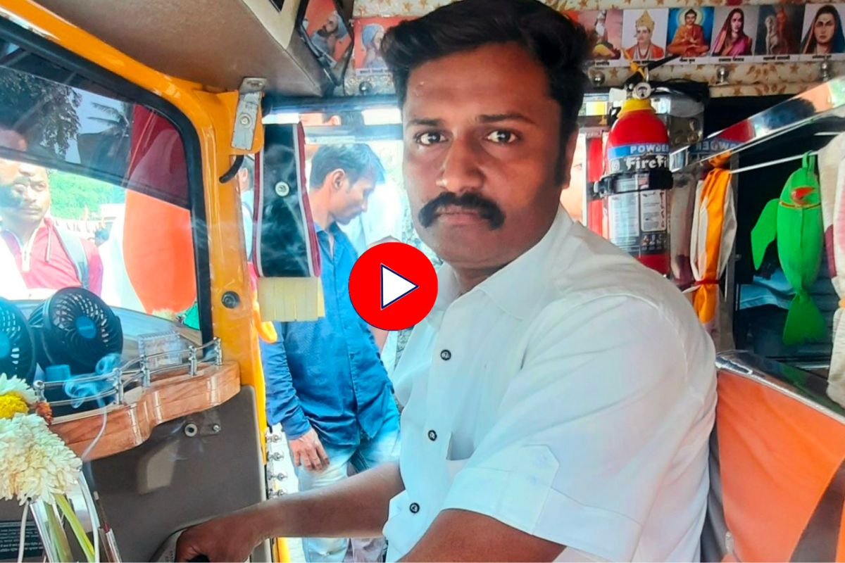 प्रेग्नेंट महिलांच्या मदतीला धावणारा रिक्षावाला भाऊ, शिवरायांच्या सच्च्या मावळ्याचं होतंय कौतुक, Video