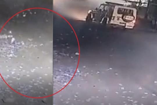 Video : पोलिसांकडून चोरांचा फिल्मीस्टाईल पाठलाग अन् रस्त्यावर नोटांचा पाऊस