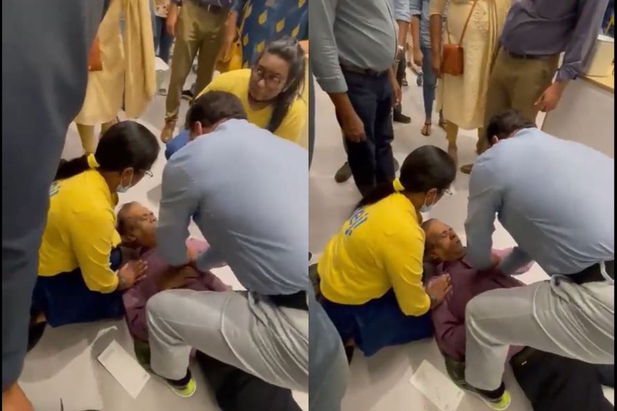 VIDEO: शॉपिंग करताना अचानक आला Heart Attack; शेजारीच उभा असलेल्या डॉक्टरने 'चमत्कार' केला