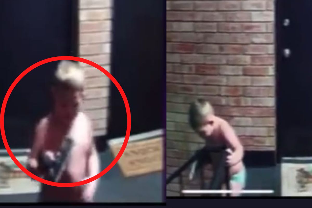 लोडेड गनसोबत खेळत होता चिमुकला, पुढे असं काही झालं की पोलिसांनी वडिलांनाच केली अटक..VIDEO