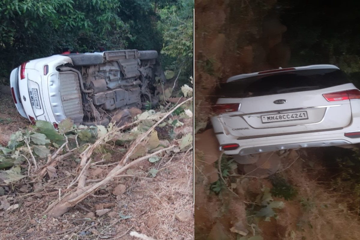 Accident at Morba Ghat : चालकाचे नियंत्रण सुटले, 200 फूट खड्यात कार झाडावर आदळली, मोरबा घाटात भयंकर अपघात
