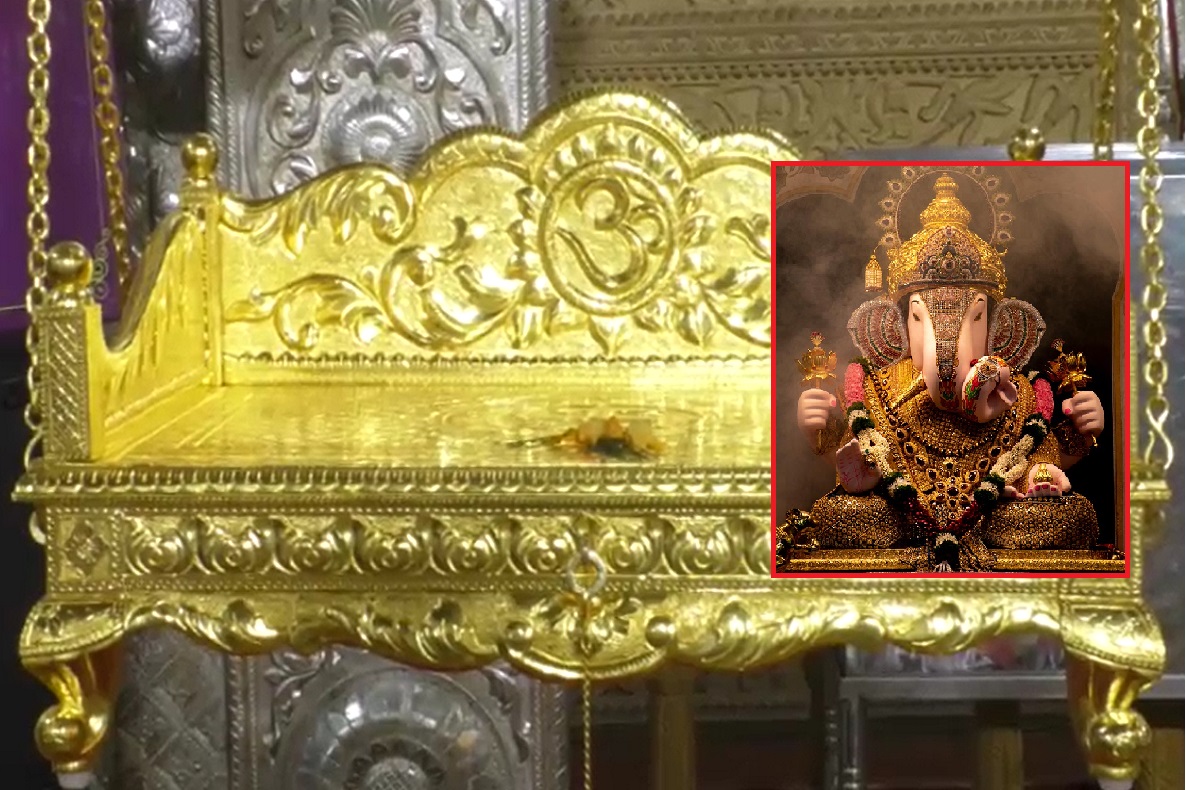 228 तोळे सोन्याचा खास पाळणा, गणेश जन्म सोहळ्यासाठी दगडुशेठ मंदिर सजले