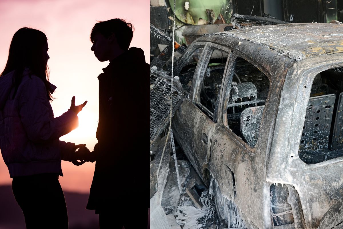 गर्लफ्रेंडसोबतच्या भांडणात 50 लाखांची मर्सिडीज जळून खाक, तरुणाने डोक्याला लावला हात