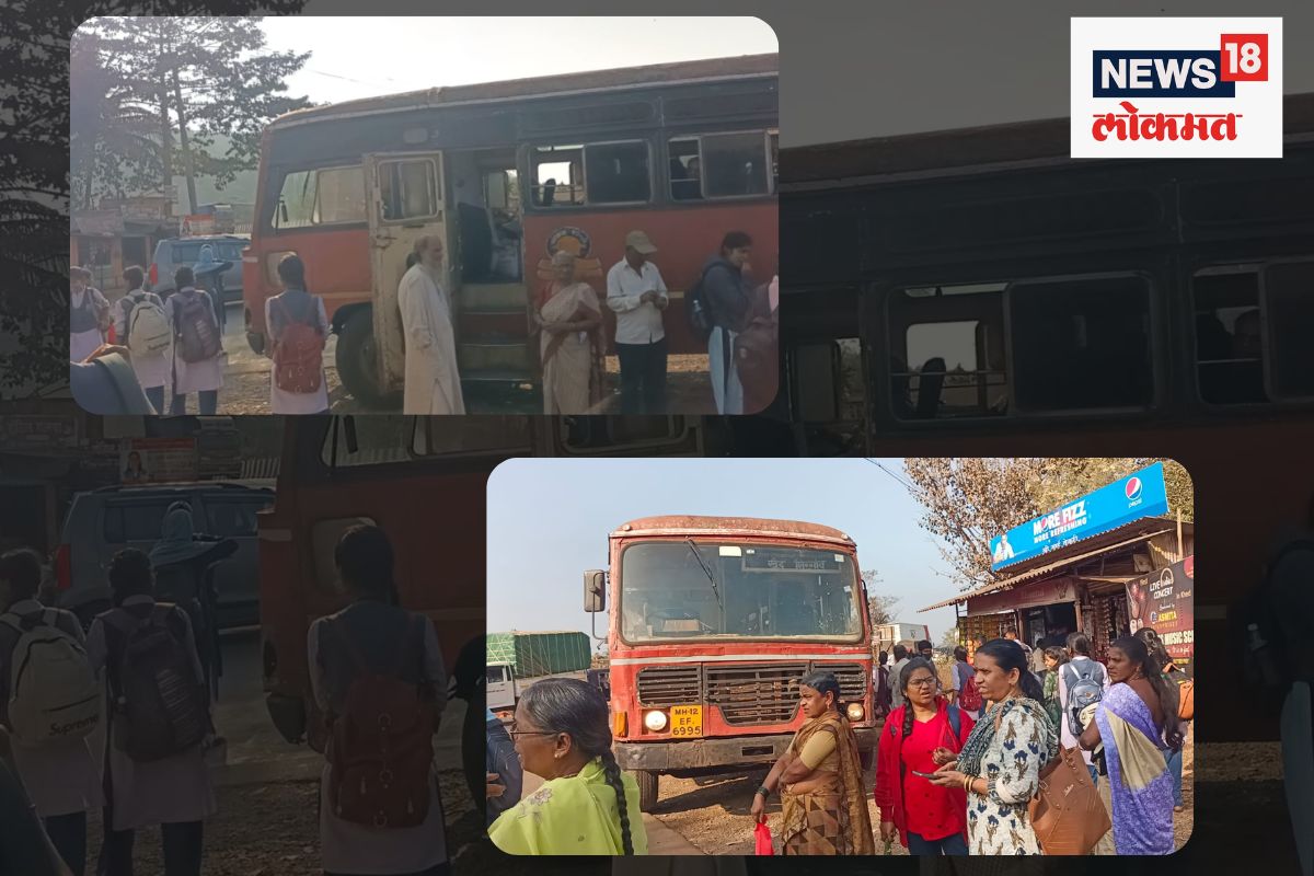 भरधाव एसटीत अचानक चालकाला फिट आली अन्.. 40 प्रवाशांचा जीव टांगणीला, मुंबई-गोवा रोडवरील प्रकार