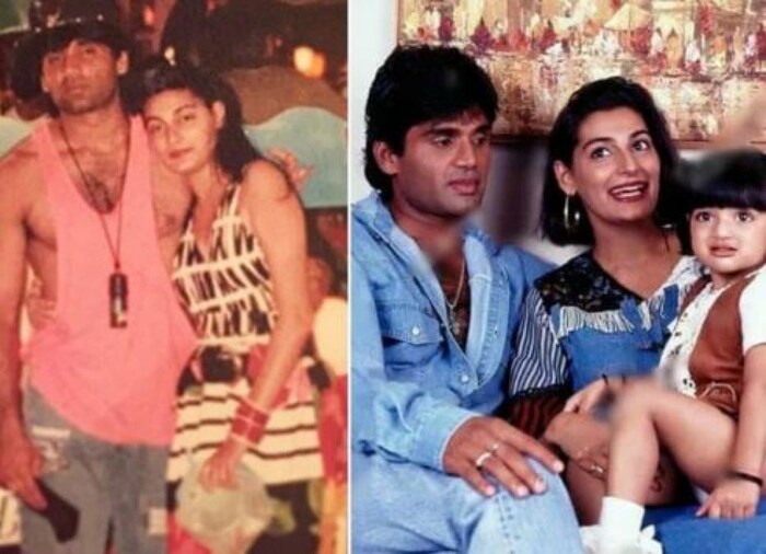 9 वर्षांच्या प्रेमजीवनानंतर सुनील शेट्टी आणि माना शेट्टी 25 डिसेंबर 1991 रोजी विवाहबद्ध झाले. सुनील हा त्या भारतीय अभिनेत्यांपैकी एक आहे, ज्यांनी बॉलिवूडमध्ये पदार्पण करण्यापूर्वी लग्न केले होते. 