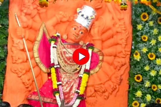सप्तशृंगी गडावर शाकंभरी नवरात्रोत्सव, दर्शनासाठी भाविकांची गर्दी,Video