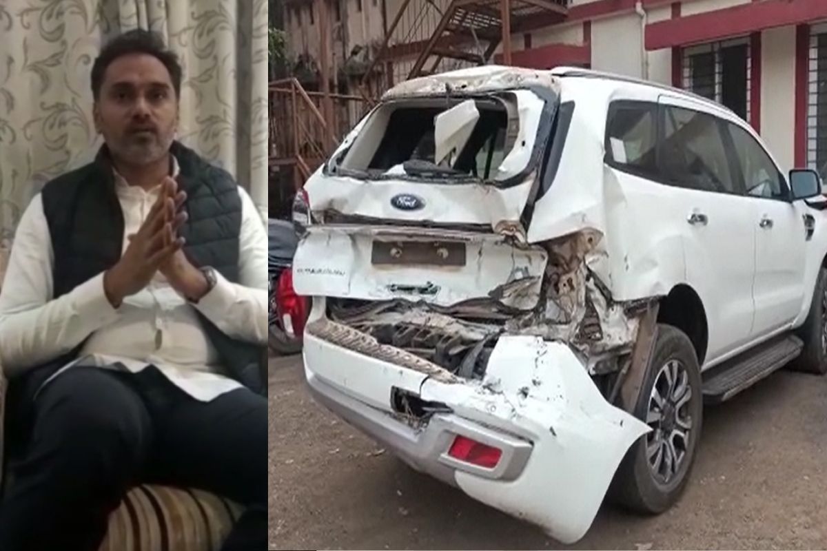 आमदार योगेश कदम हे खेड कडून मुंबईला निघाले असता कशेडी घाटात पोलादपूर नजिक चोळई येथे मागून येणाऱ्या टँकरने जोरदार धडक दिली.