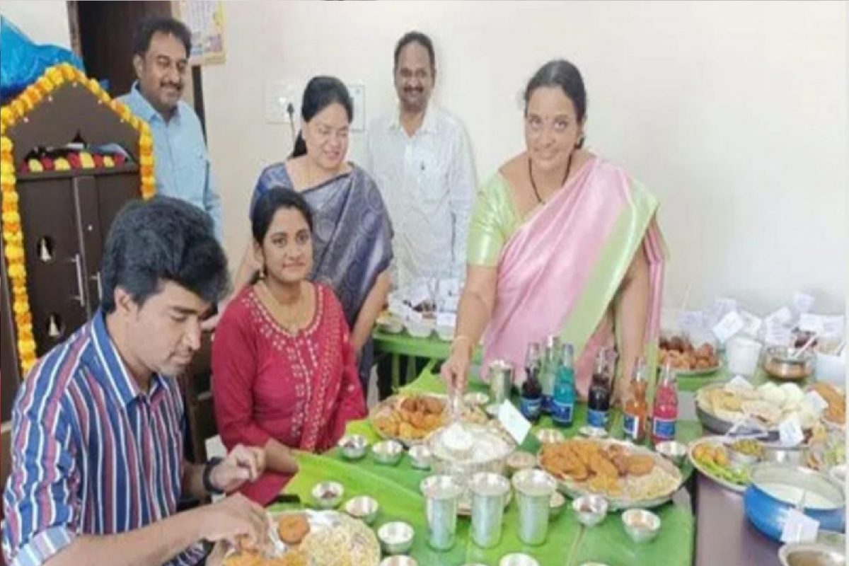 सासूने केला जावयाचा जंगी पाहुणचार.