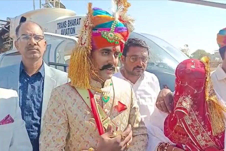 नवरदेव रॉबिन सिंग भारतीय सैन्यात कार्यरत आहे. हेलिकॉप्टर गावात आल्यावर गावकऱ्यांची गर्दी जमली आणि गावकऱ्यांनी हेलिकॉप्टरसोबत सेल्फी काढले.