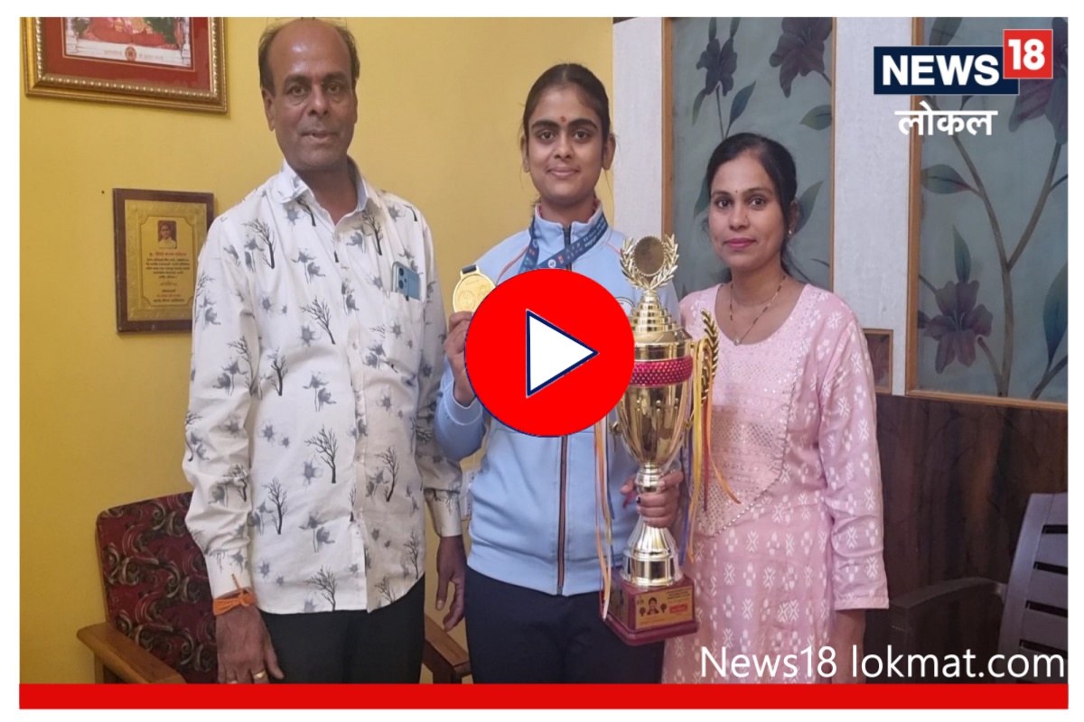 Video : शिवाजी महाराजांपासून मिळाली तलवारबाजीची प्रेरणा, औरंगाबादच्या वैदेहीनं पटाकवलं गोल्ड