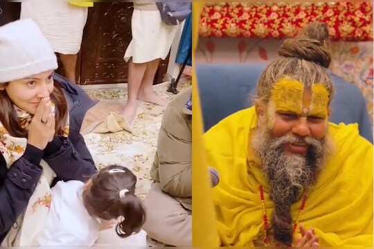 विराट-अनुष्काने वृंदावनात घेतला स्वामींचा आशीर्वाद, मुलगी वामिकाचा VIDEO VIRAL