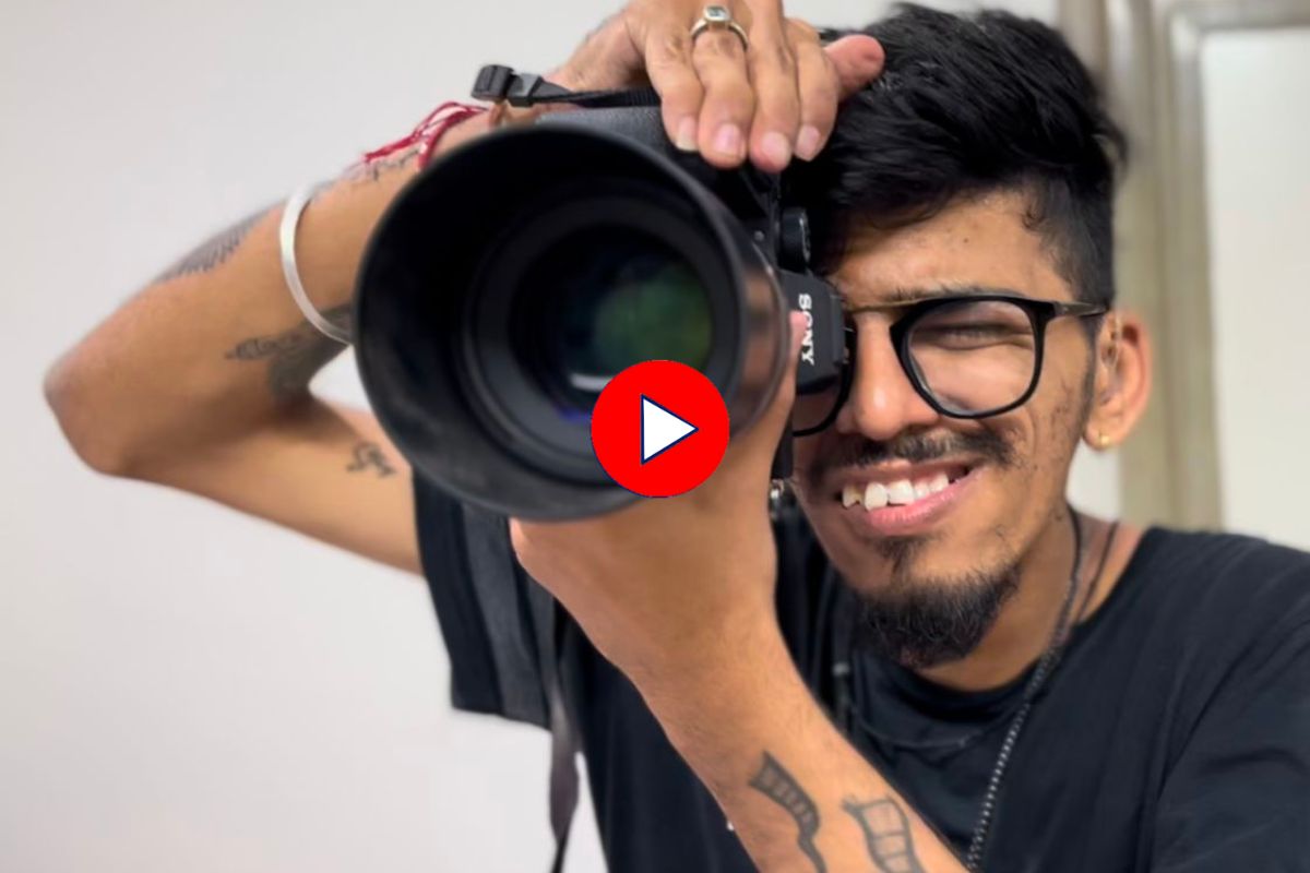 थरथरत्या हातांनी प्रोफेशनल फोटोग्राफर बनला अक्षय! Video पाहून मिळेल नवी प्रेरणा