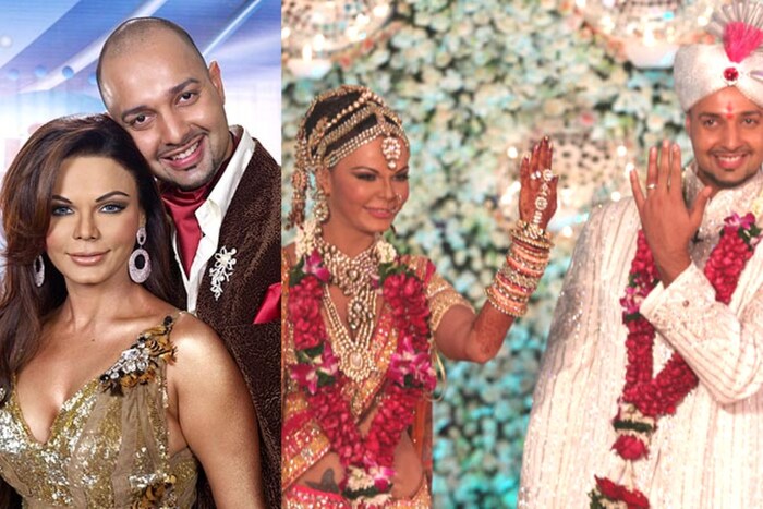 2009 मध्ये, राखीने टीव्ही शो 'राखी का स्वयंवर' द्वारे एनआरआय एलेश पारुजनवालासोबत लग्न केले. पण काही महिन्यांनंतर, मतभेदांमुळे दोघे वेगळे झाले. राखीने सांगितले की, पैशासाठी तिने एलेशशी लग्न केले.