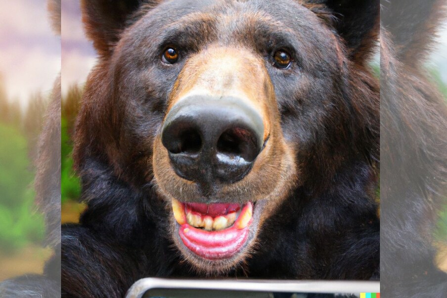 सेल्फीचा मोह अगदी प्राण्यांनाही आवरलेला नाही. जंगलात एका अस्वलाने काढलेले फोटो सध्या सोशल मीडियावर तुफान व्हायरल होत आहेत. (प्रतीकात्मक फोटो)