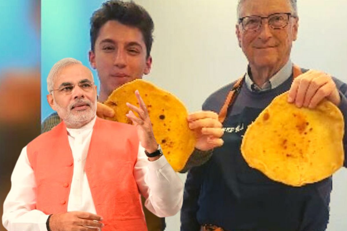 बिल गेट्स यांच्या चपातीवर पंतप्रधान मोदींची प्रतिक्रिया