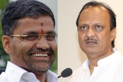 निलेश लंके, अजित पवार  
