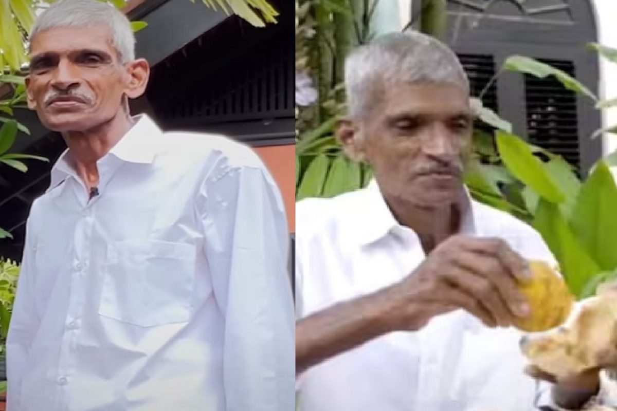 एका फळावर जगणारी व्यक्ती.