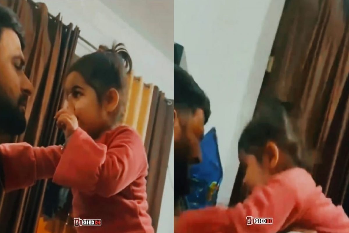 बापलेकीचा व्हिडीओ व्हायरल.