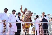 संत श्री सेवालाल महाराजांच्या 21 फुटी पंचधातूचा अश्वारूढ पुतळ्याचे अनावरण PHOTOS