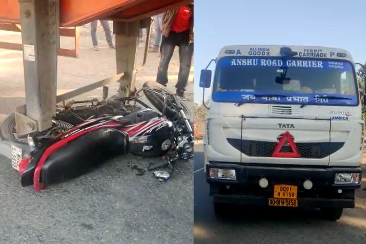 मुंबई अहमदाबाद महामार्गावर डहाणूतील चारोटी इथं हा भीषण अपघात झाला