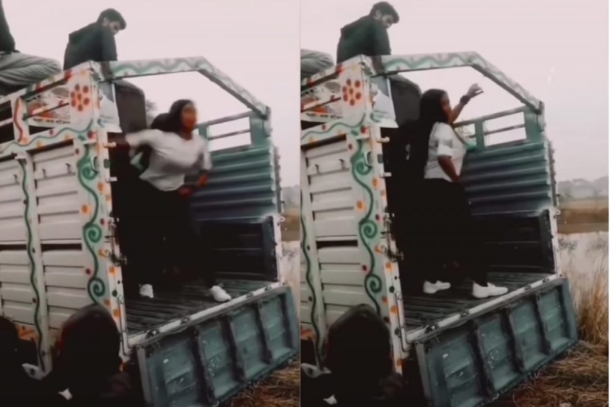 'पतली कमरिया' डान्स तरुणीला भारी पडला.