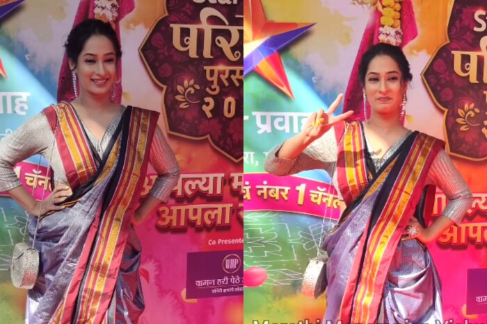  या पुरस्कारासाठी कलाकारांनी मराठमोळी पण थोडी आगळी वेगळी स्टाइल केली होती.
