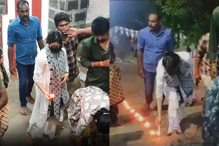  आजाराची सामना करत असूनही समांथा सिनेमाच्या प्रमोशनसाठी बाहेर पडली आहे.