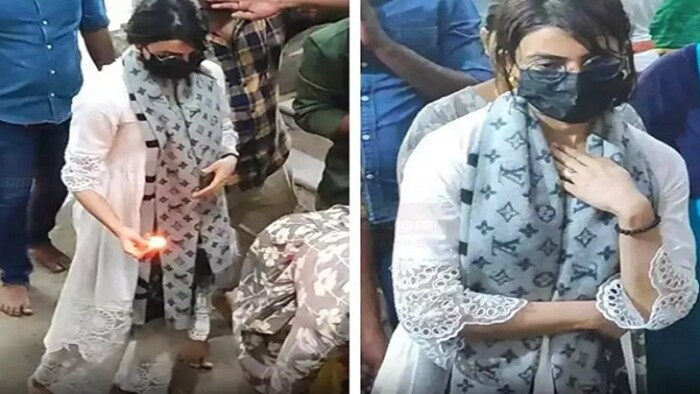  समांथानं पलानी मंदिरात देवाचं दर्शन घेत तिच्या नव्या सिनेमासाठी आणि स्वत:साठी प्रार्थना केली.