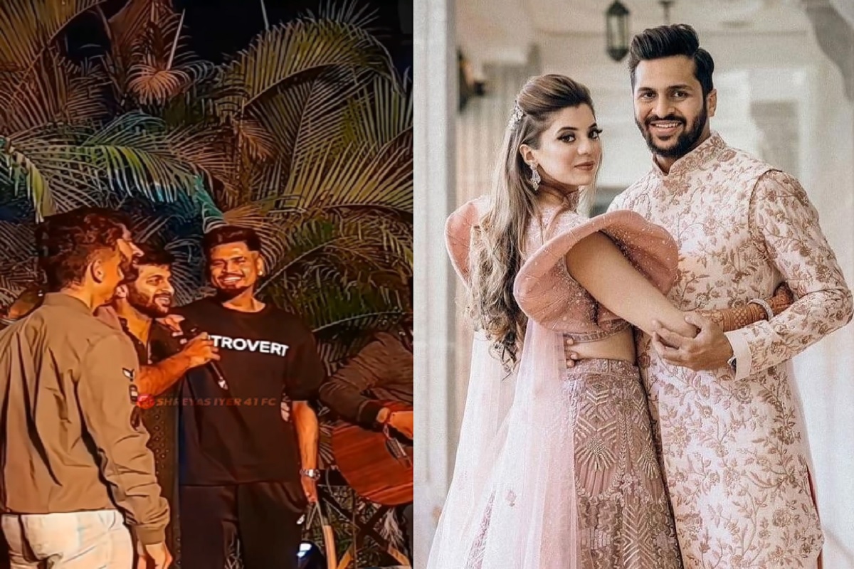 शार्दुलच्या लग्नात श्रेयस अय्यरने गायलं गाणं