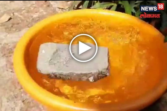 सिंधुदुर्गमध्ये आढळला पाण्यावर तरंगणारा दर्मीळ दगड