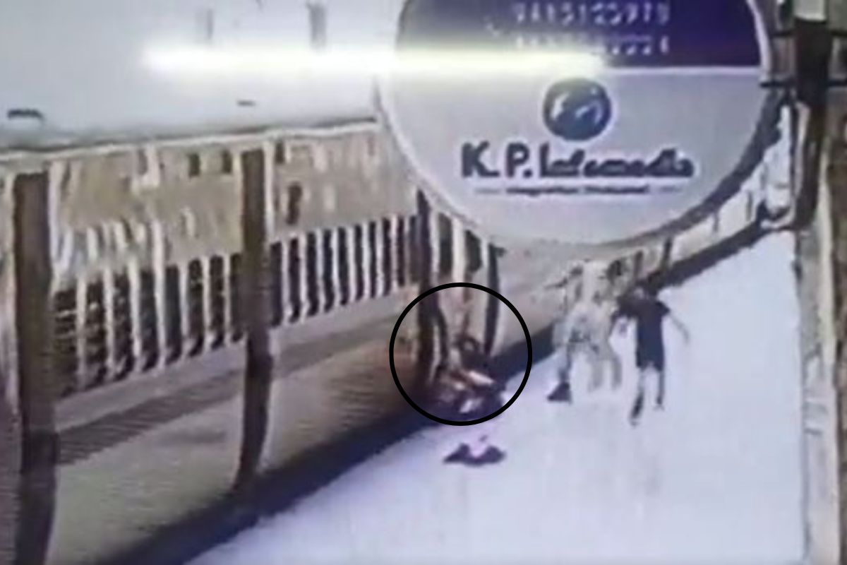 धावत्या ट्रेनमध्ये उतरण्याचा प्रयत्न भोवला; चिमुकल्यासह धाडकन खाली कोसळली महिला, पुढे काय झालं पाहा..VIDEO