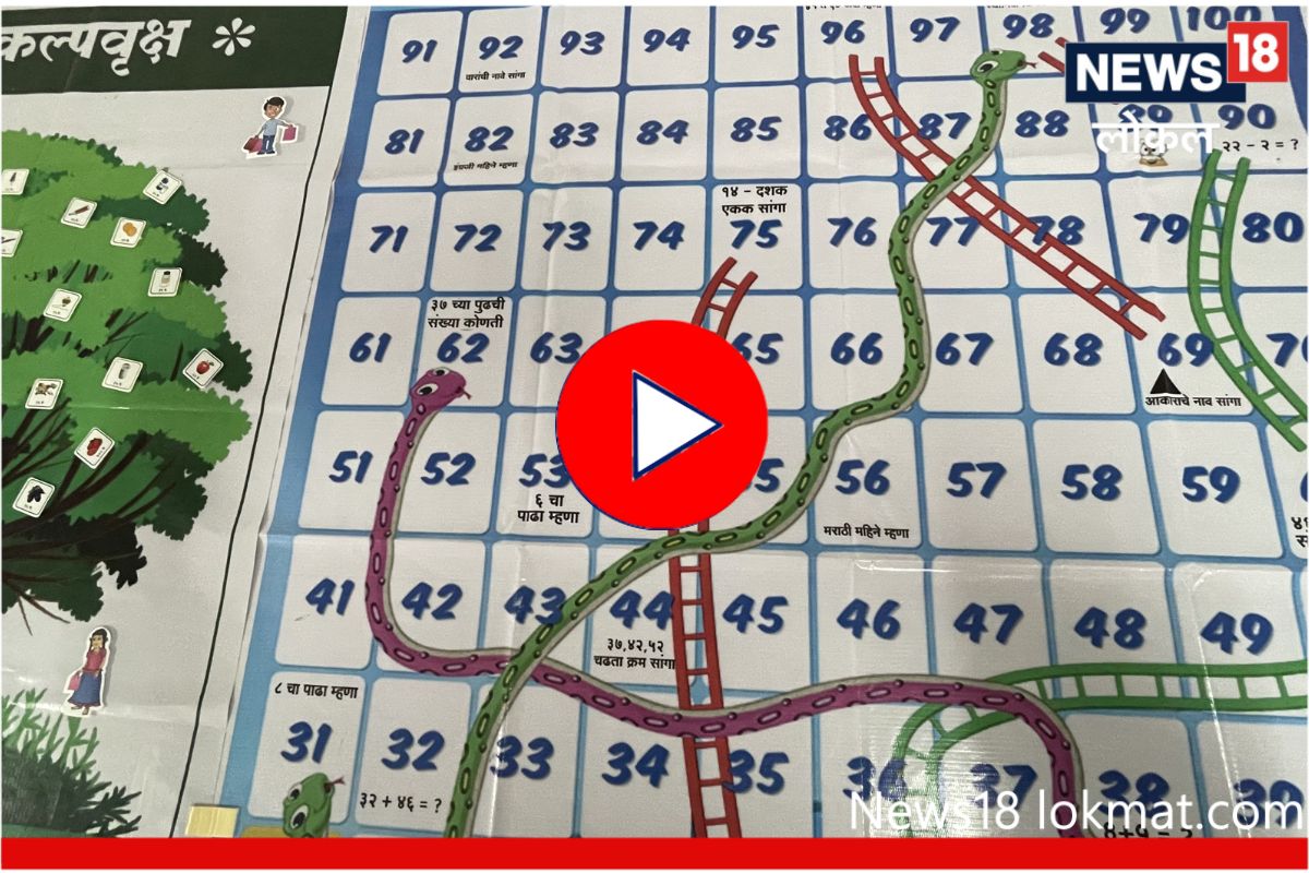 Solapur News: सापशिडीतून शिकवलं गणित, कल्पक शिक्षकाला मिळाला मोठा पुरस्कार! Video