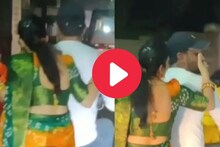 मुलगा पुढे बसलाय अन् चालू गाडीवर नवरा बायकोचं संतापजनक कृत्य, Video व्हायरल