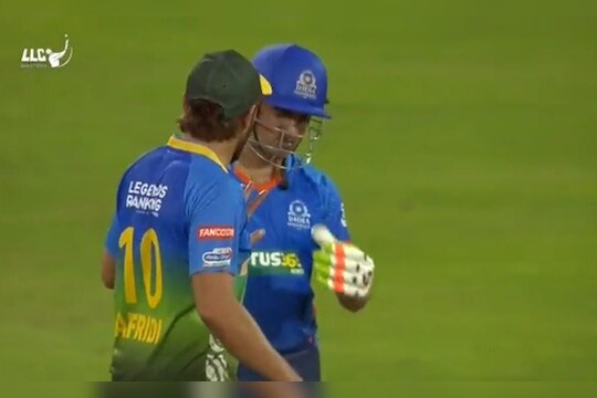 Gautam Gambhir and Shahid Afridi