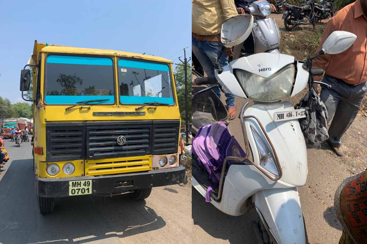 भंडारा शहर लगत नागपूर नाक्यावर हा अपघात घडला