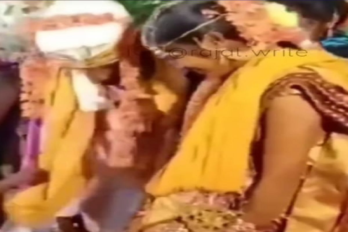 नवरा-नवरीचा व्हिडीओ.