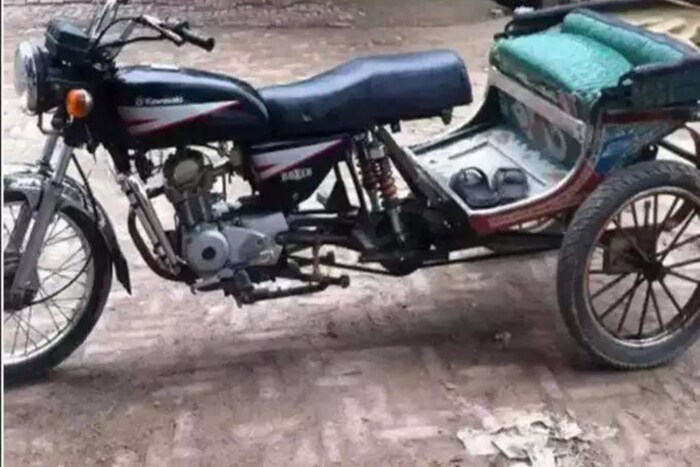 सायकलची रिक्षा पाहिली असेल, पण बाईची रिक्षा नसेल पाहिली, तर हे फोटो पाहा