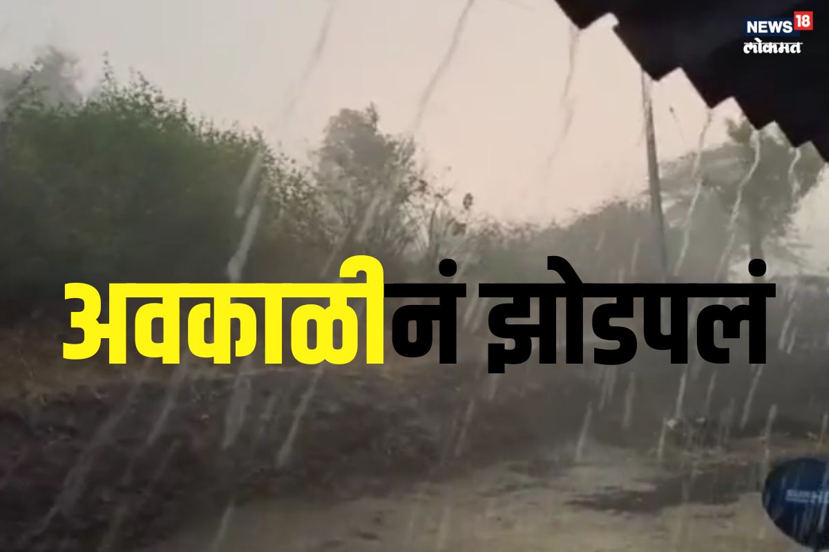 राज्यात अवकाळी पाऊस