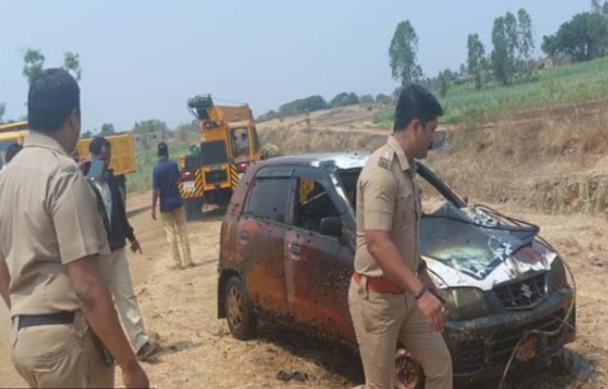 Kolhapur Crime Hupari : कालव्यात मृतदेहासह आढळली जळालेली कार, नेमकं काय प्रकरण? कोल्हापूर हादरलं